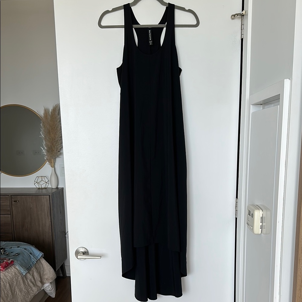 Athleta Black Halter Sheath Dress